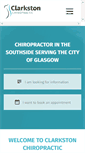 Mobile Screenshot of clarkstonchiropractic.co.uk